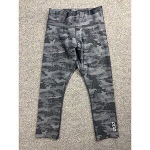 Lorna Jane Cropped Leggings Women's XS/S Gray Camouflage Skinny Pull On Mid Rise